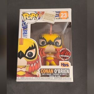 #23 Conan O'Brien Funko Pop! TBS Luchador Conan EB Games Exclusive Vinyl figure